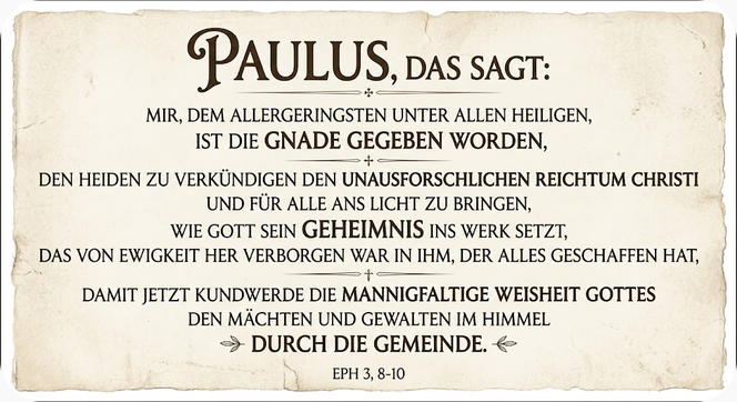 Eph 3, 8-10